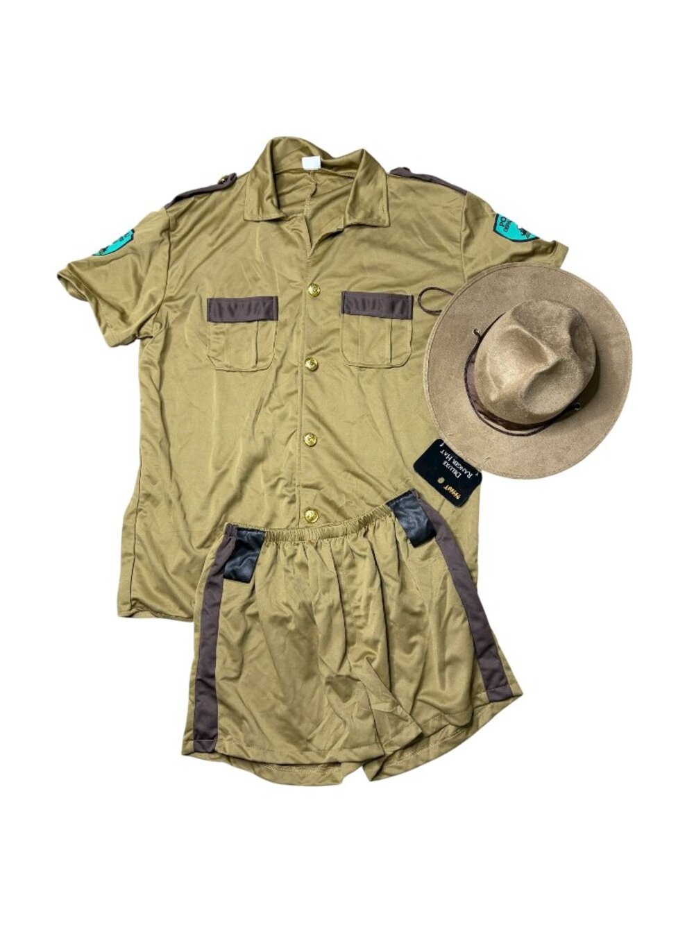 Spirit Halloween Adult Sergeant Short Pants Cop Costume Size Large